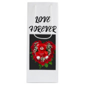 Stijlvolle en duurzame weggeeftas wijn cadeautas (Voorkant)