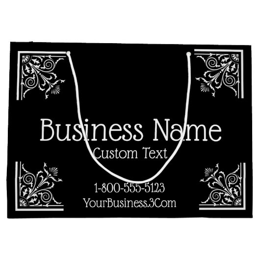 Stijlvolle, en elegante business groot cadeauzakje (Achterkant)