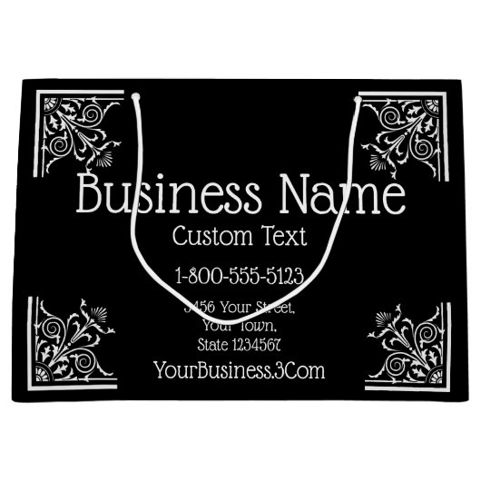 Stijlvolle, en elegante business groot cadeauzakje (Voorkant)