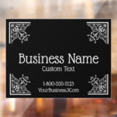 Stijlvolle,  en elegante business raamsticker (Vel 2)