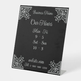 Stijlvolle, en elegante business reclamebord met voetstuk