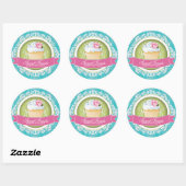 Stijlvolle en Elegante Cupcake Box Stickers (Vel)