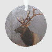 Stijlvolle en elegante kerst Elk Ornament (achterkant)