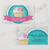 Stijlvolle en elegante Visitekaartjes van Cupcake (Voorkant / Achterkant)