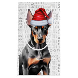 Stijlvolle en grappige Dobermann-liefhebber Kerstm Klein Cadeauzakje