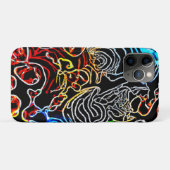 Stijlvolle en kleurrijke neonpatronen Case-Mate iPhone case (Achterkant (horizontaal))
