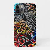 Stijlvolle en kleurrijke neonpatronen Case-Mate iPhone case (Achterkant)