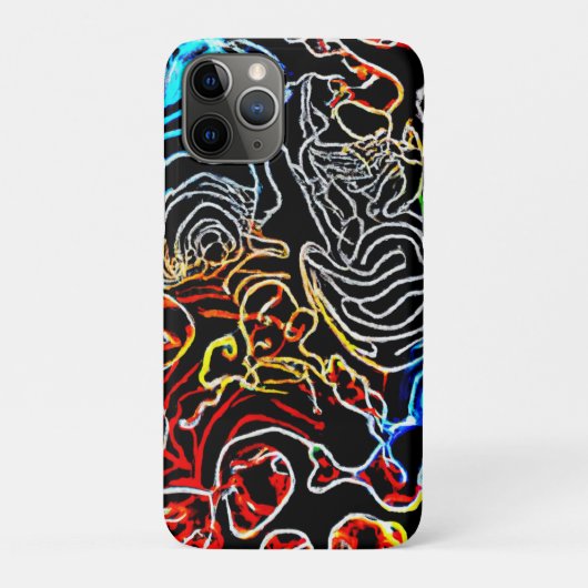 Stijlvolle en kleurrijke neonpatronen Case-Mate iPhone case (Achterkant)