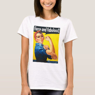 Stijlvolle en koele vrouwen zijn fel en fantastisc t-shirt