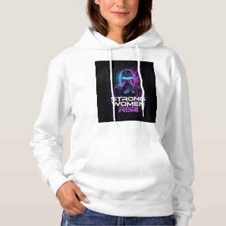 Stijlvolle En Krachtige Vrouwen Stijgen Neon Hoodi Hoodie