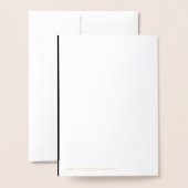 Stijlvolle en moderne aangepaste creaties geverifi folie kaarten (Met envelop)