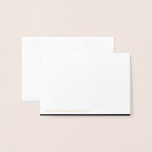 Stijlvolle en moderne aangepaste creaties geverifi folie kaarten (Met envelop)