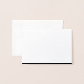 Stijlvolle en moderne aangepaste creaties geverifi folie kaarten (Voorkant met envelop)