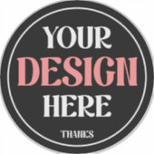 Stijlvolle en moderne aangepaste creaties geverifi sticker (Voorkant)