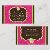 Stijlvolle en moderne Cupcake-Visitekaartjes Visitekaartje (Voorkant / Achterkant)