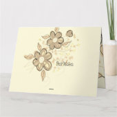 Stijlvolle en moderne verjaardagswensen Gevouwen K Kaart (Achterkant)