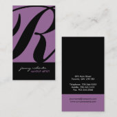 Stijlvolle en oude Visitekaartjes - CC-aanvraag (Voorkant / Achterkant)