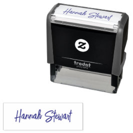 Stijlvolle en Trendy Paarse Minimalistische Girly Zelfinktende Stempel