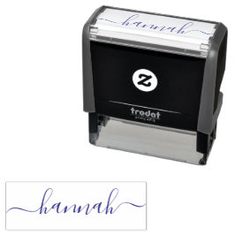 Stijlvolle en trendy paarse minimalistische meisje  zelfinktende stempel