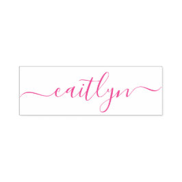 Stijlvolle en trendy roze minimalistische meisje  zelfinktende stempel