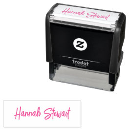 Stijlvolle en trendy roze minimalistische meisje  zelfinktende stempel