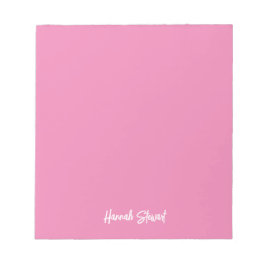 Stijlvolle en trendy roze minimalistische meisjesa notitieblok