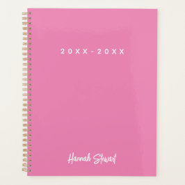 Stijlvolle en trendy roze minimalistische meisjesa planner