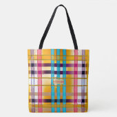 Stijlvolle en trendy Summer Plaid Wexford Tote Bag (Voorkant)