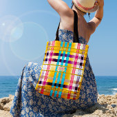 Stijlvolle en trendy Summer Plaid Wexford Tote Bag