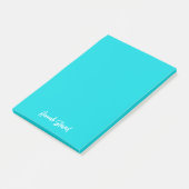 Stijlvolle en trendy turquoise minimalistische mei post-it® notes (Schuin)