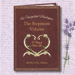 Stijlvolle en unieke stepmom verhalenboek fotokaar kaart