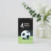 Stijlvolle en unieke Voetbal coach Voetbal Instruc Visitekaartje (Staand voorkant)