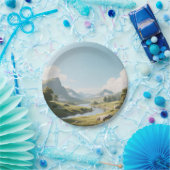 Stijlvolle en verfijnde gerechten papieren bordje (Feest)