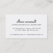 Stijlvolle Estheticiaanse Visitekaartjes (Achterkant)