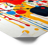 Stijlvolle esthetische abstracte kunst waterkleurp poster (Hoek)