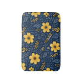 Stijlvolle etnische mediterrane bloemenkunstpatroo badmat (Voorkant Verticaal)