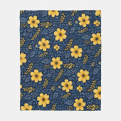 Stijlvolle etnische mediterrane bloemenkunstpatroo fleece deken (Voorkant)