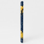 Stijlvolle etnische mediterrane bloemenkunstpatroo iPhone hoesje (Rechterkant)