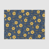 Stijlvolle etnische mediterrane bloemenkunstpatroo tissuepapier (Voorkant)