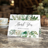 Stijlvolle eucalyptus bladeren dank u bedankkaart