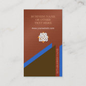 Stijlvolle Executive Corporate Earthy Damask Visitekaartje (Achterkant)