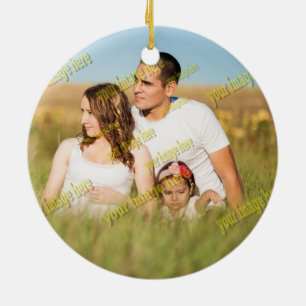 Stijlvolle Fab Photo Collage Cool Family Keramisch Ornament