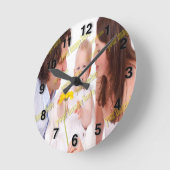 Stijlvolle Fab Photo Collage Cool Family Ronde Klok (Hoek)