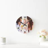 Stijlvolle Fab Photo Collage Cool Family Ronde Klok (Huis)