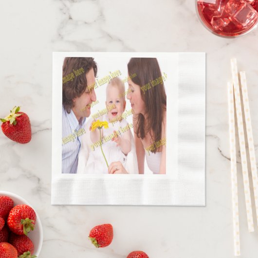 Stijlvolle Fab Photo Collage Cool Family Servetten (Insitu)