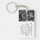 Stijlvolle familie offerte & foto Keepsake Memoria Sleutelhanger (Voorkant)