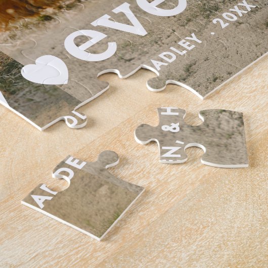 Stijlvolle familiefoto Beste familie ooit Collage Legpuzzel (Zijkant)