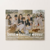 Stijlvolle familiefoto Beste familie ooit Collage Legpuzzel (Horizontaal)
