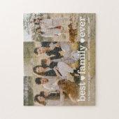 Stijlvolle familiefoto Beste familie ooit Collage Legpuzzel (Verticaal)