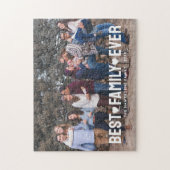 Stijlvolle familiefoto beste familie ooit legpuzzel (Verticaal)